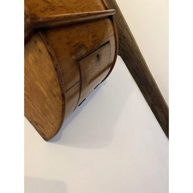 Brown Double Fuse Tavern Clock with Convex Glass For Sale - Image 8 of 10