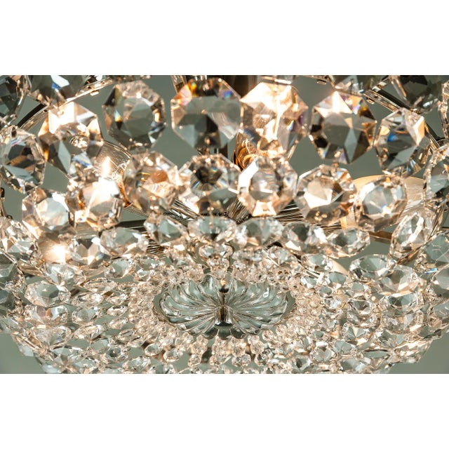 Vintage Crystal Chandelier, 1950s For Sale - Image 10 of 13