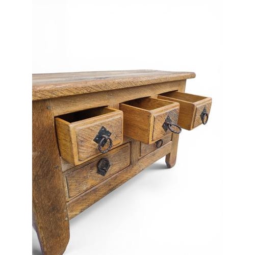 Rustic Chest of Drawers in Oak For Sale - Image 5 of 9