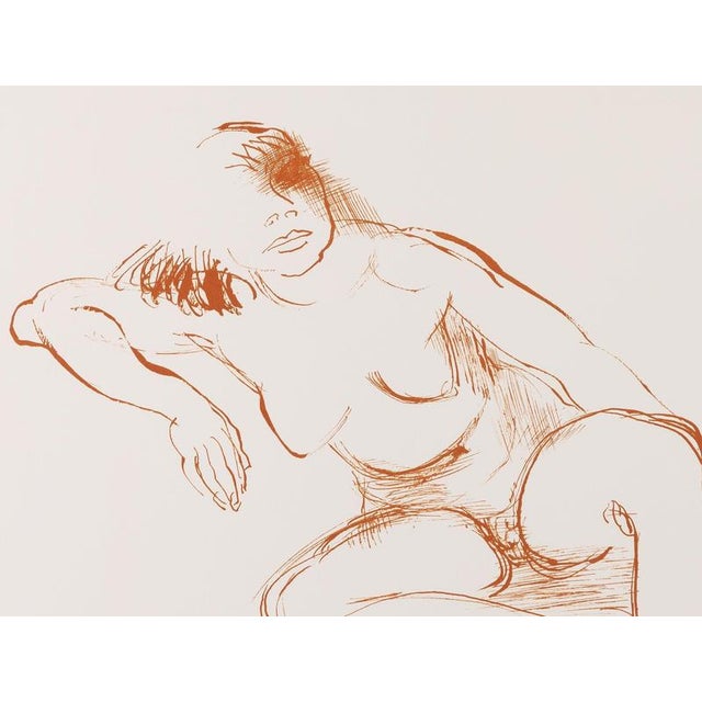 Modern Leygue Louis, Seated Nude, Lithograph For Sale - Image 3 of 5