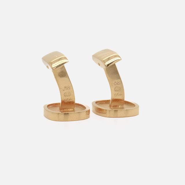 Pair of Georg Jensen Danish Mid-Century 18k Gold Cufflinks For Sale - Image 13 of 13