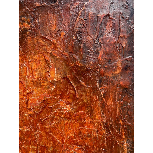 Contemporary Original Abstract Large Oil Modern Painting by Sonia Gold "Unspoken" For Sale - Image 3 of 10