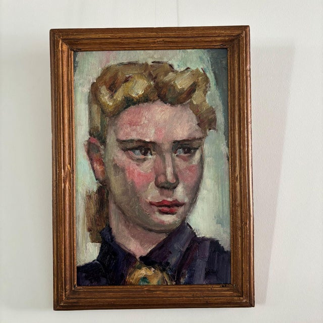 Rien Goené, Portrait, 1960s, Oil on Canvas, Framed For Sale - Image 7 of 7