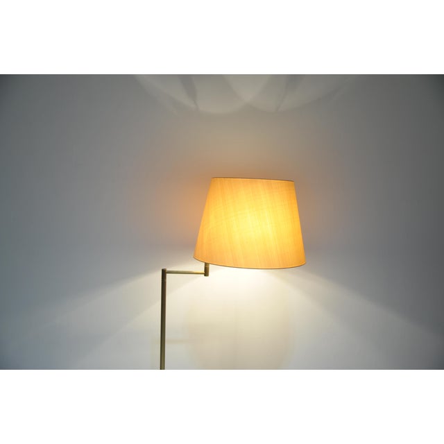 Vintage Brass Floor Lamp with Swivel Arm, 1970s For Sale - Image 4 of 10