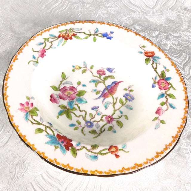 Contemporary 1960s John Aynsley and Sons Soup Bowls in Pattern 5683 - Set of Five For Sale - Image 3 of 10