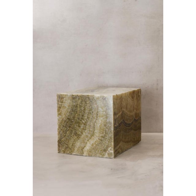 Gemstone Side Table in Onyx For Sale - Image 7 of 8