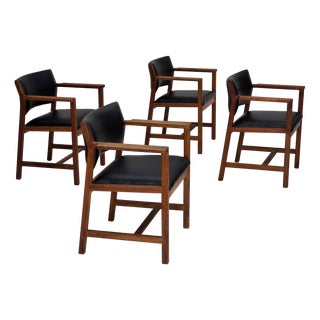 Danish Model BM 74 Chairs by Børge Mogensen, 1960s, Set of 4 For Sale