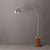 Mid-Century Modern 92-Inch Tambo Mid Century Floor Lamp, 1980s - Satin Nickel, Dark Walnut Base For Sale - Image 3 of 7