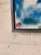 Yellow h.p. Signed Framed Abstract Coastal Landscape Painting Vintage Mid-Century Modern 1970s For Sale - Image 8 of 10