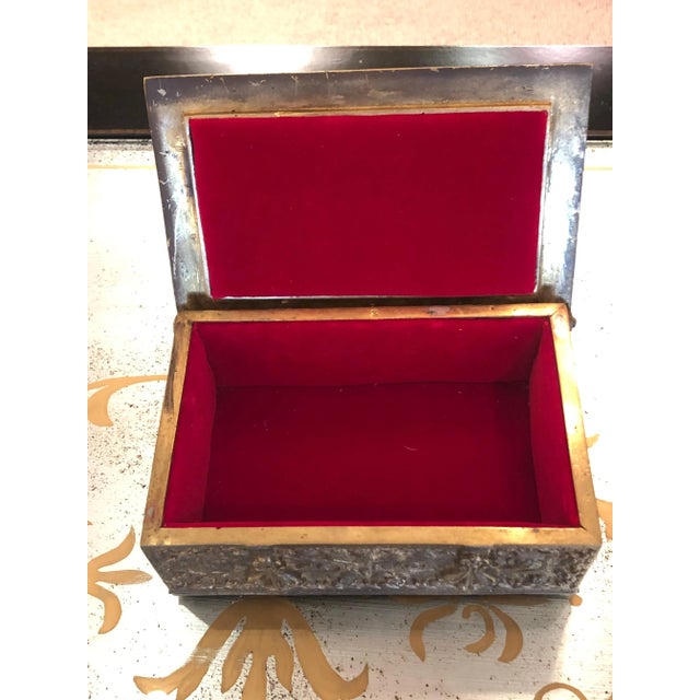 Italian Bronze Antique Jewelry Box For Sale - Image 3 of 8