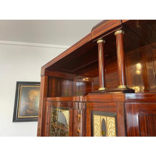 Art Nouveau Credenza Bookcase For Sale - Image 9 of 18