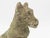This English Mid 20th C. stone terrier figure has a lively, alert presence, with upright ears, a sturdy seated posture,...