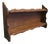 Arts and Crafts Open Front Wall Hanging Bookshelf, 1960 For Sale