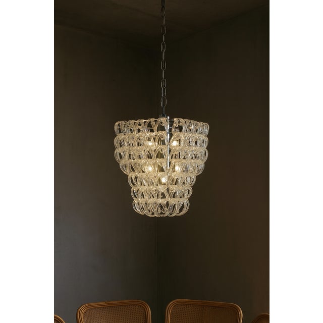 Vintage Chandelier by Angelo Mangiarotti for Vistosi, 1980s For Sale - Image 13 of 13