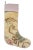 Vintage Kilim Christmas Stocking With Blush Cuff, Cream Scroll Wool, 12.6 X 18.5 in – One of a Kind Decor For Sale - Image 6 of 7