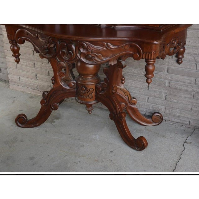 Late 20th Century Rococo Revival Style Mahogany Vanity For Sale - Image 4 of 8