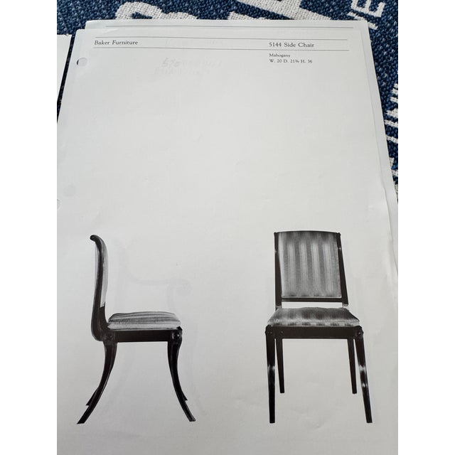 1990s Regency Dining Table and Chairs For Sale - Image 9 of 18