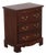 Pennsylvania House Bow Front Cherry 3 Drawer Nightstand For Sale