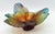 Decorative pâte de verre bowl from the Palmier model, created by Emilio Robba for Daum France. It features a ribbed design...