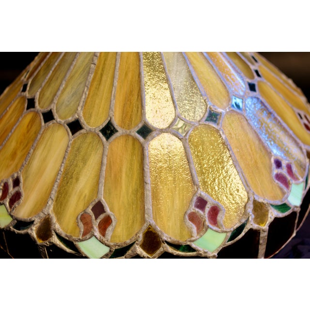 Antique Tiffany Style Light Lamp Shade For Sale - Image 15 of 18