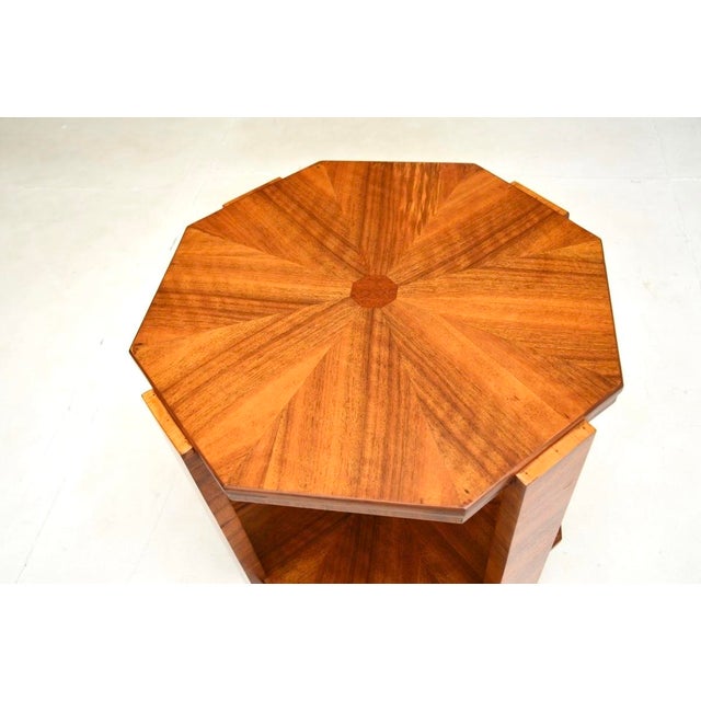 1930s Art Deco Occasional Coffee Table in Walnut, 1930s For Sale - Image 5 of 7