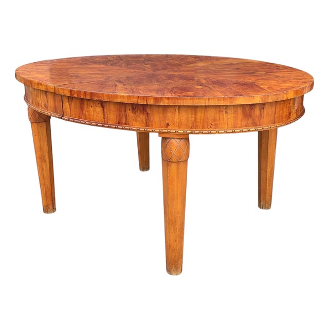 Extendable Italian Walnut Dining Table, 1800s For Sale