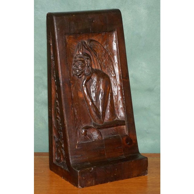 Antique Gothic Carved Bookends, 1600s, Set of 5 For Sale - Image 3 of 18