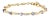 14K Yellow 5MM Trillion Cut Blue Tanzanite and 1 1/10 Cttw Diamond Tennis 7" Inches Bracelet (H-I Color, I1-I2 Clarity) For Sale