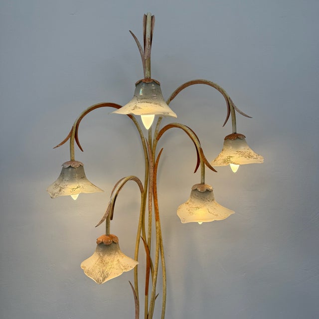 Large Postmodern Luce Doro Series Antinea Floor Lamp in Murano Glass by Jean-François Crochet for Terzani, 1980s For Sale - Image 6 of 17
