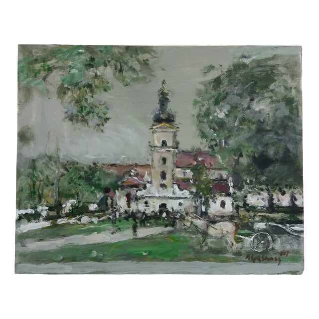 Magdalena Spasowicz, Zamosc, Oil & Acrylics on Cardboard For Sale