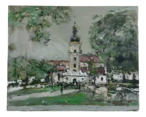 Magdalena Spasowicz, Zamosc, Oil & Acrylics on Cardboard