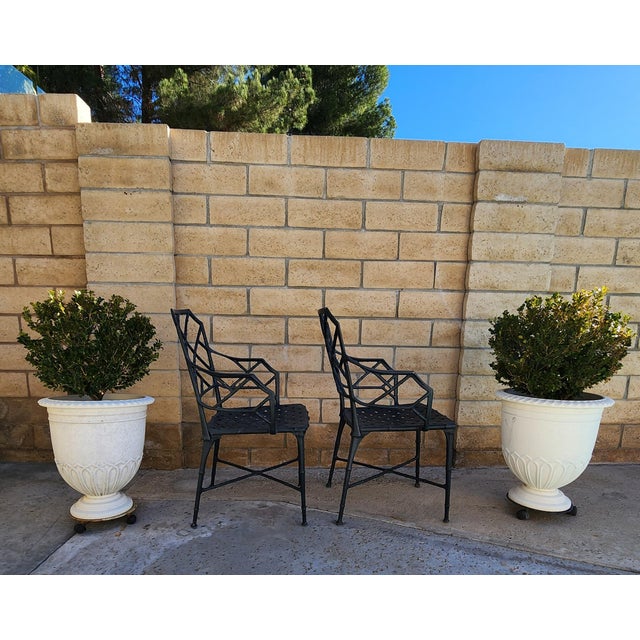 Vintage Calcutta Brown Jordan Style Table & Dining Chair- Set of 7 For Sale - Image 9 of 18