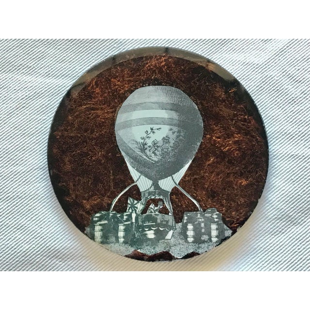 Mid 20th Century Early 20th Century Set of 6 Drinks Coasters in Box For Sale - Image 5 of 12