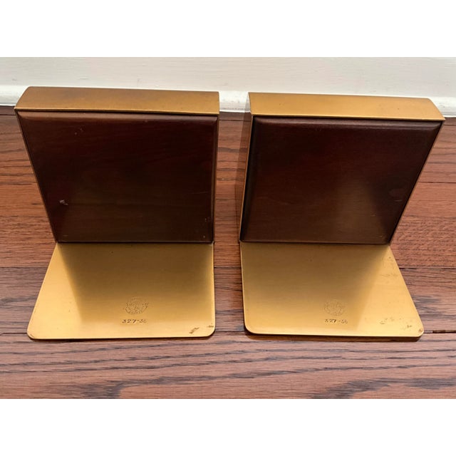 Metal 1940s Vintage Silver Crest Smith Metal Arts Co. Bronze Art Deco Executive Desk Set - 15 Pieces For Sale - Image 7 of 13