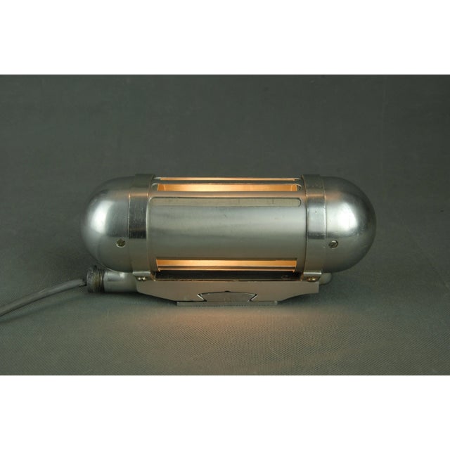 Industrial Submarine Berth Lamp from the US Navy, 1940s For Sale - Image 3 of 12