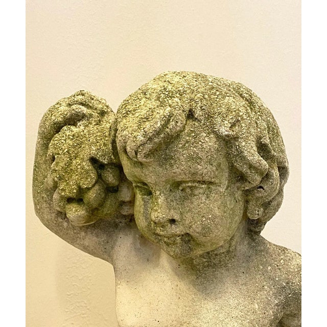 Sculpture Materials Vintage Concrete Garden Figurine, 1970s For Sale - Image 7 of 8