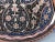 Hand Carved Floral Oval Copper Service Tray with Handles For Sale - Image 4 of 11