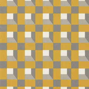 Harlequin Blocks Wallpaper in Nectar/Sketched/Diffused Light - a Sample