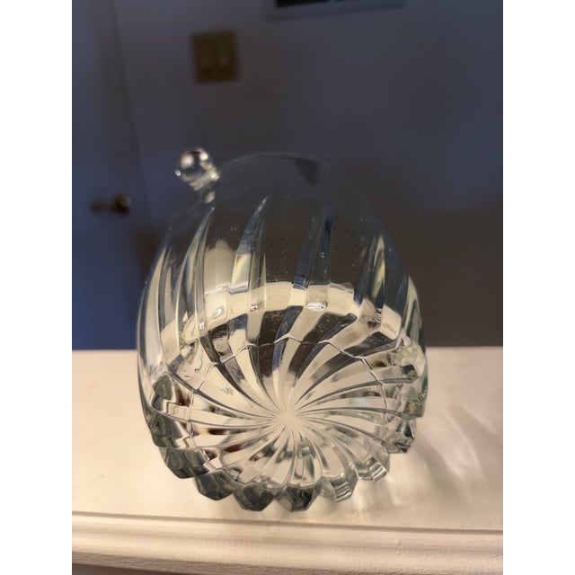 Contemporary Vintage Crystal Ice Bucket For Sale - Image 3 of 3