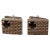 Mid-Century Modern 1960s Estate Modernist Sterling Onyx Cufflinks For Sale - Image 3 of 9