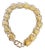 Heart Link 24 Karat Pure Yellow Gold Solid Bracelet, 16.5 Gm, 6.8 INCH For Sale
