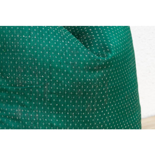 Vanna Green Dotted Ahir Handloom Pillow For Sale - Image 4 of 6
