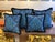 Baroque Custom Atelier Versace Blue Pillows - Set of 4 For Sale - Image 3 of 13