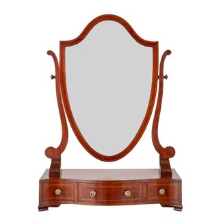 Regency Revival Mahogany Dressing Mirror, 1880s For Sale