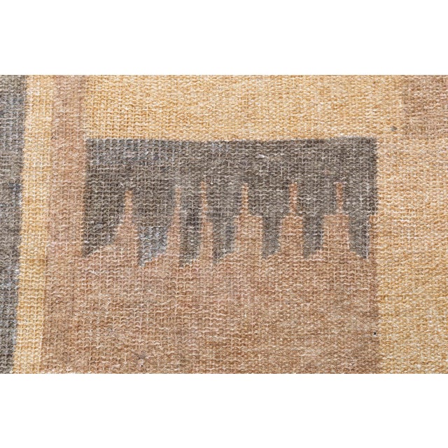 Brown Vintage French Art Deco Wool Rug Doris Leslie Blau For Sale - Image 8 of 9