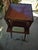 Vintage Mid-Century Regency Mahogany Leather-Top Two-Tier Side Table For Sale - Image 9 of 12