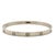 Cartier, Love Medium Model Bangle Bracelet, 18k White Gold, Size 18 For Sale - Image 11 of 11