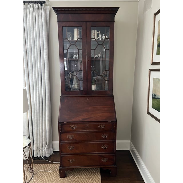 Secretary Bookcase Desk | Chairish