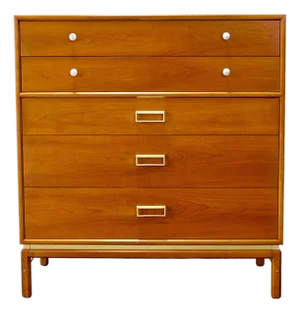 Drexel Furniture Cherry “Sun Coast” Tall Dresser / Highboy Designed by Kipp Stewart & Stewart MacDougall