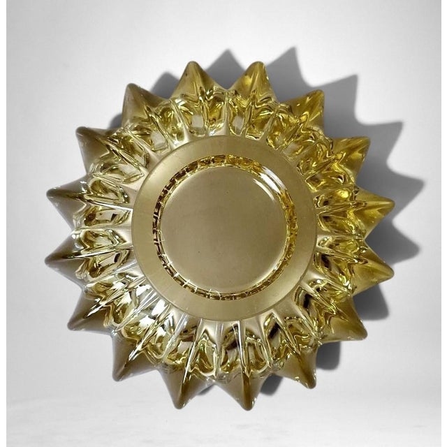 Mid 20th Century Art Deco French Molded Glass Bowl Attributed to Pierre d'Avesn For Sale - Image 11 of 18